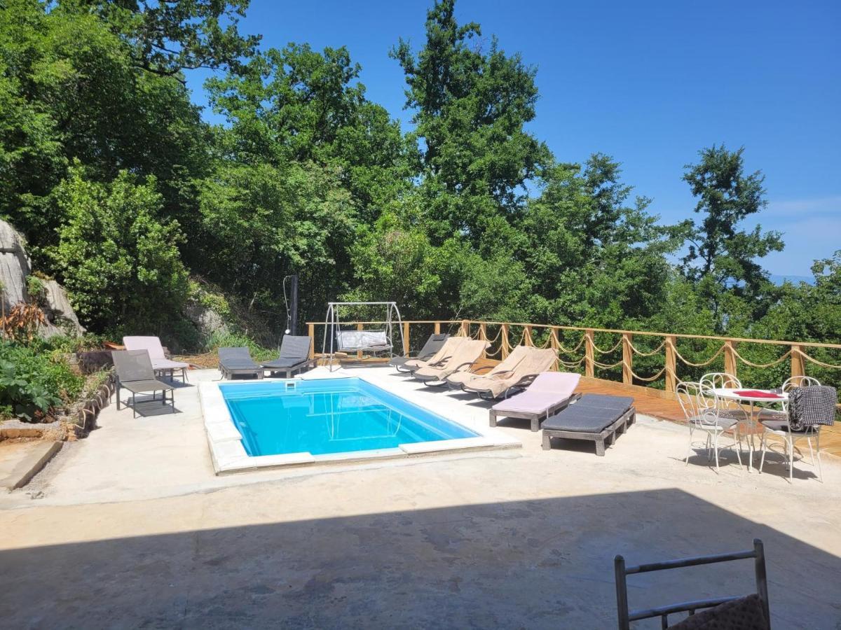 Ferienwohnung Mit Pool Kroatien Mit Meerblick Und Pool Ловран Экстерьер фото