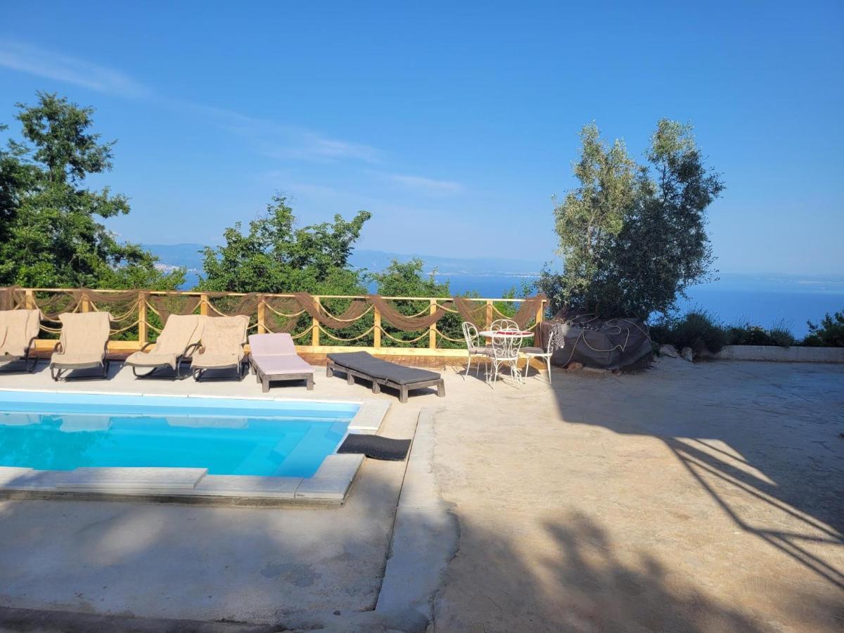 Ferienwohnung Mit Pool Kroatien Mit Meerblick Und Pool Ловран Экстерьер фото